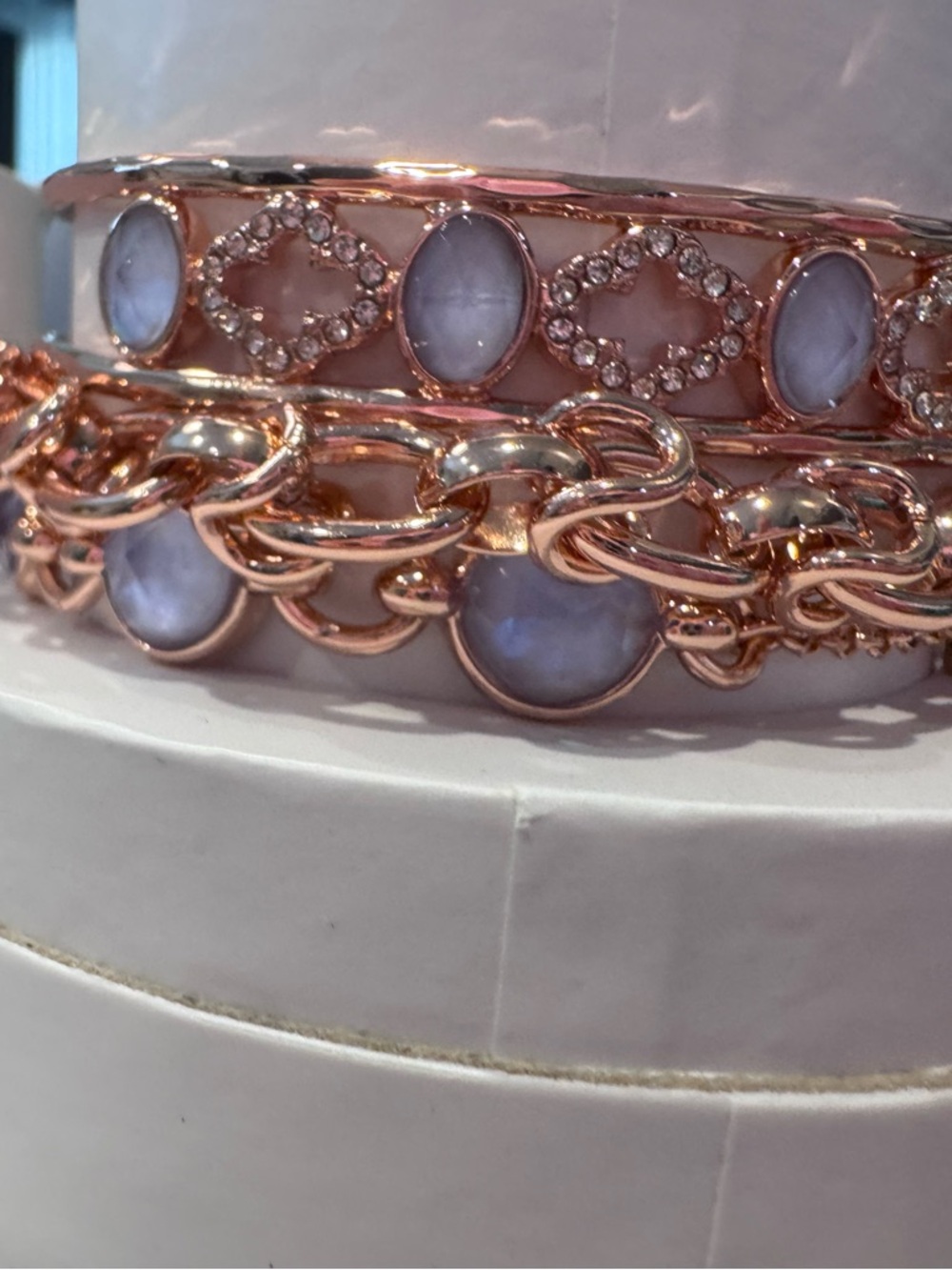 BP Bomb Party Dreaming in waves rose gold plating. $130 MSRP